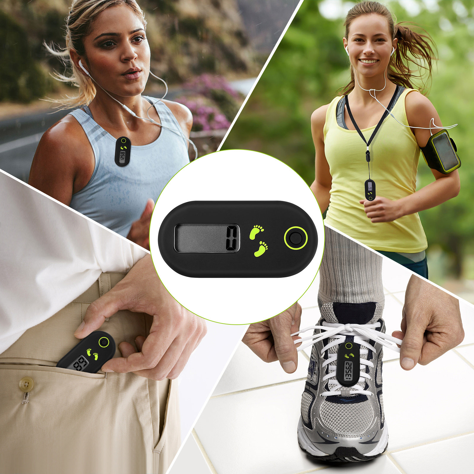 Electronic Pedometer Portable  - đánh giá và giá Electronics Home Gadgets