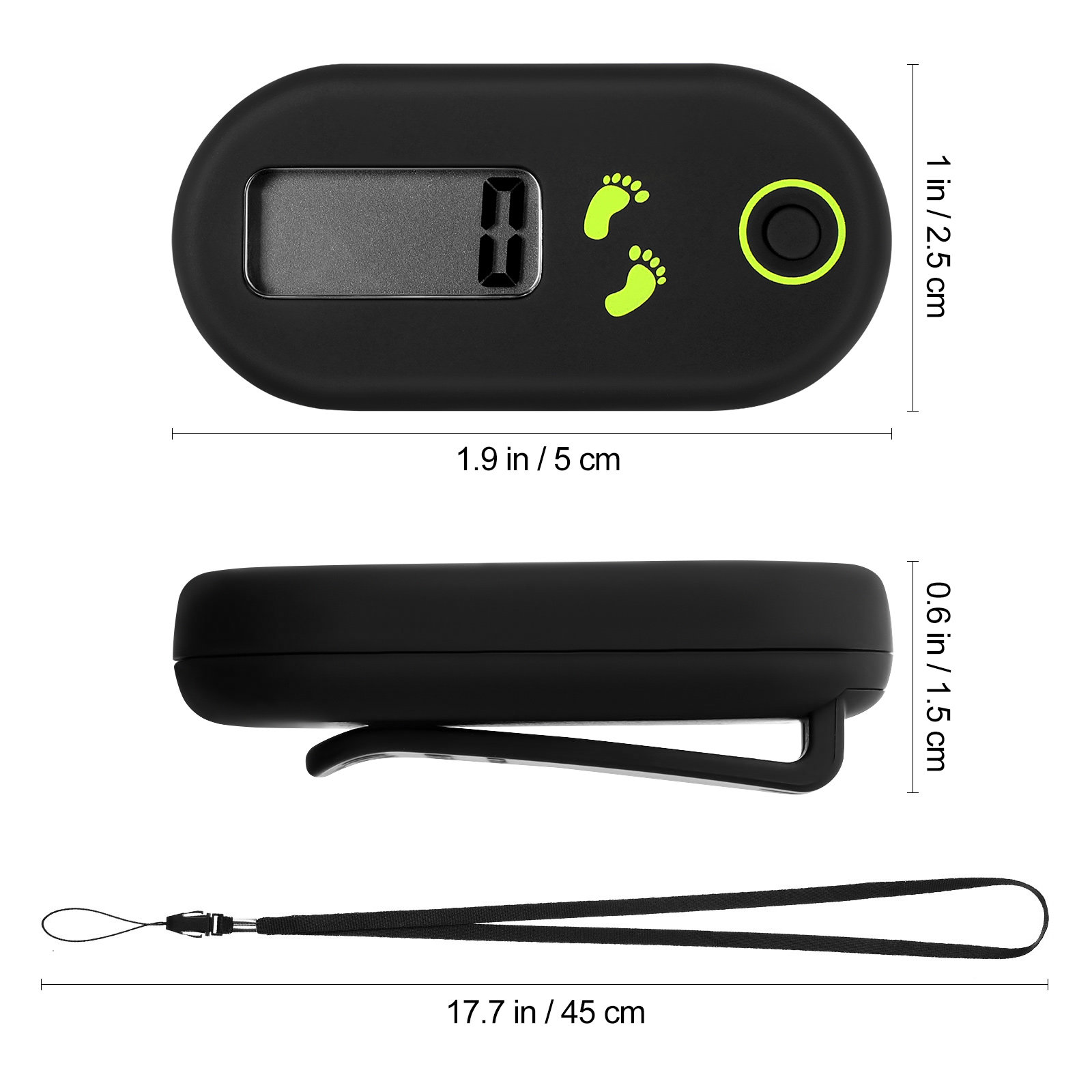 Electronic Pedometer Portable  - đánh giá và giá Electronics Home Gadgets