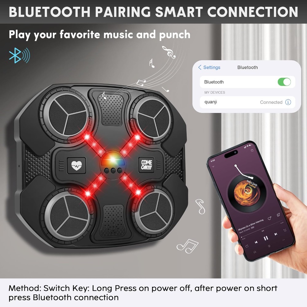 Smart Music Boxing Machine wit - đánh giá và giá Led Gloves Music