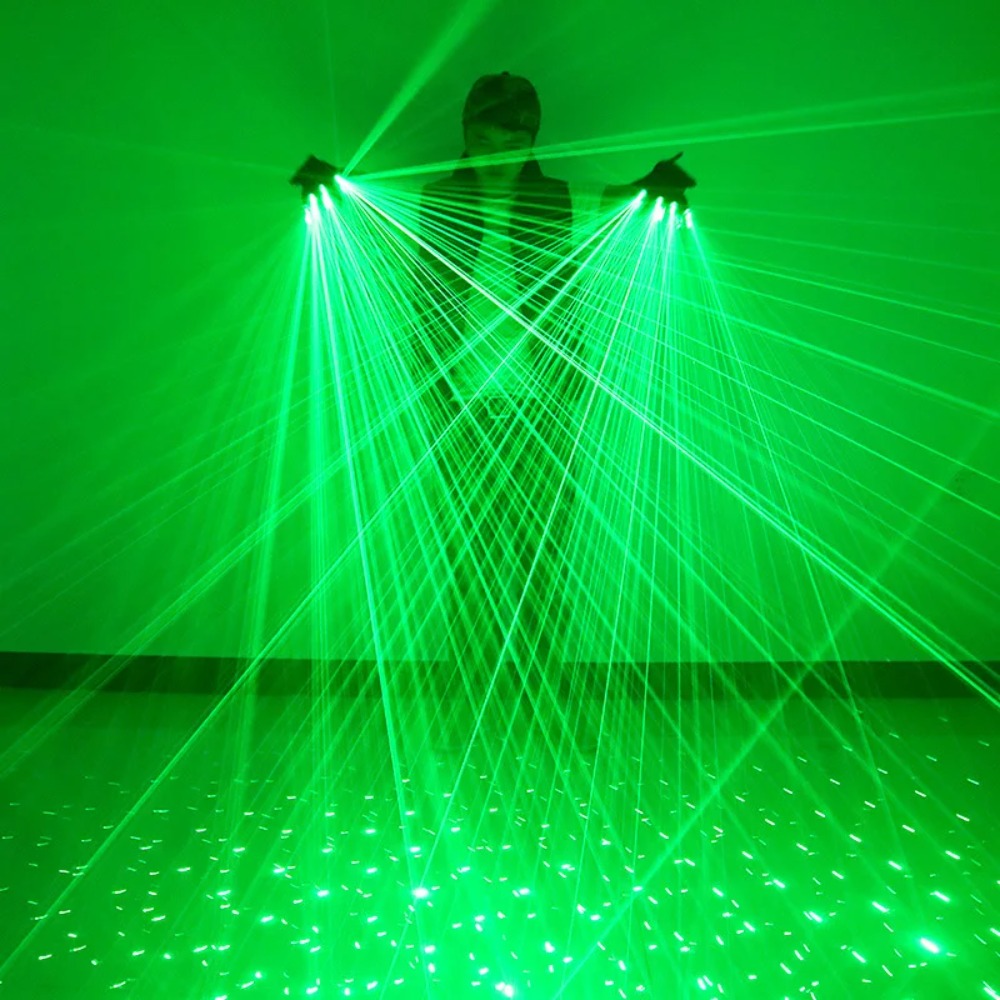 Green Laser Gloves Laser Flash - đánh giá và giá Led Gloves Music