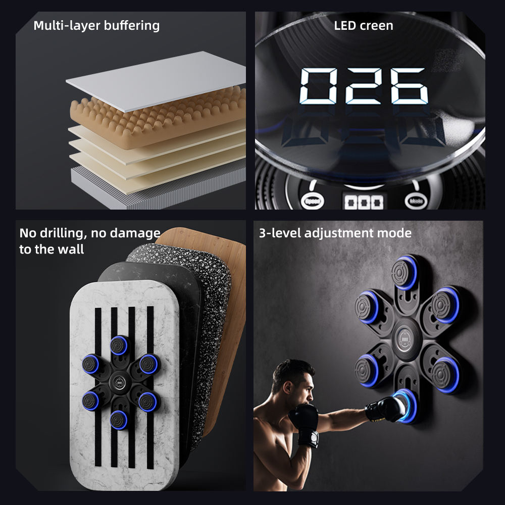 Boxing Machine 2026 New Smart  - đánh giá và giá Led Gloves Music