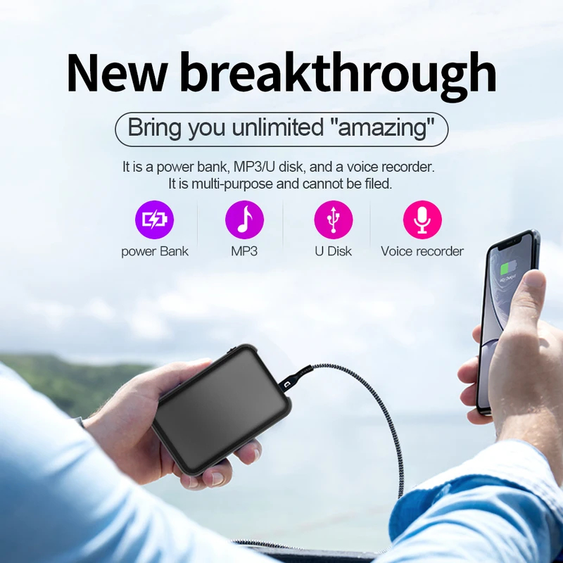 5000mAh Mini Power Bank Record - đánh giá và giá Voice Recorder Pen