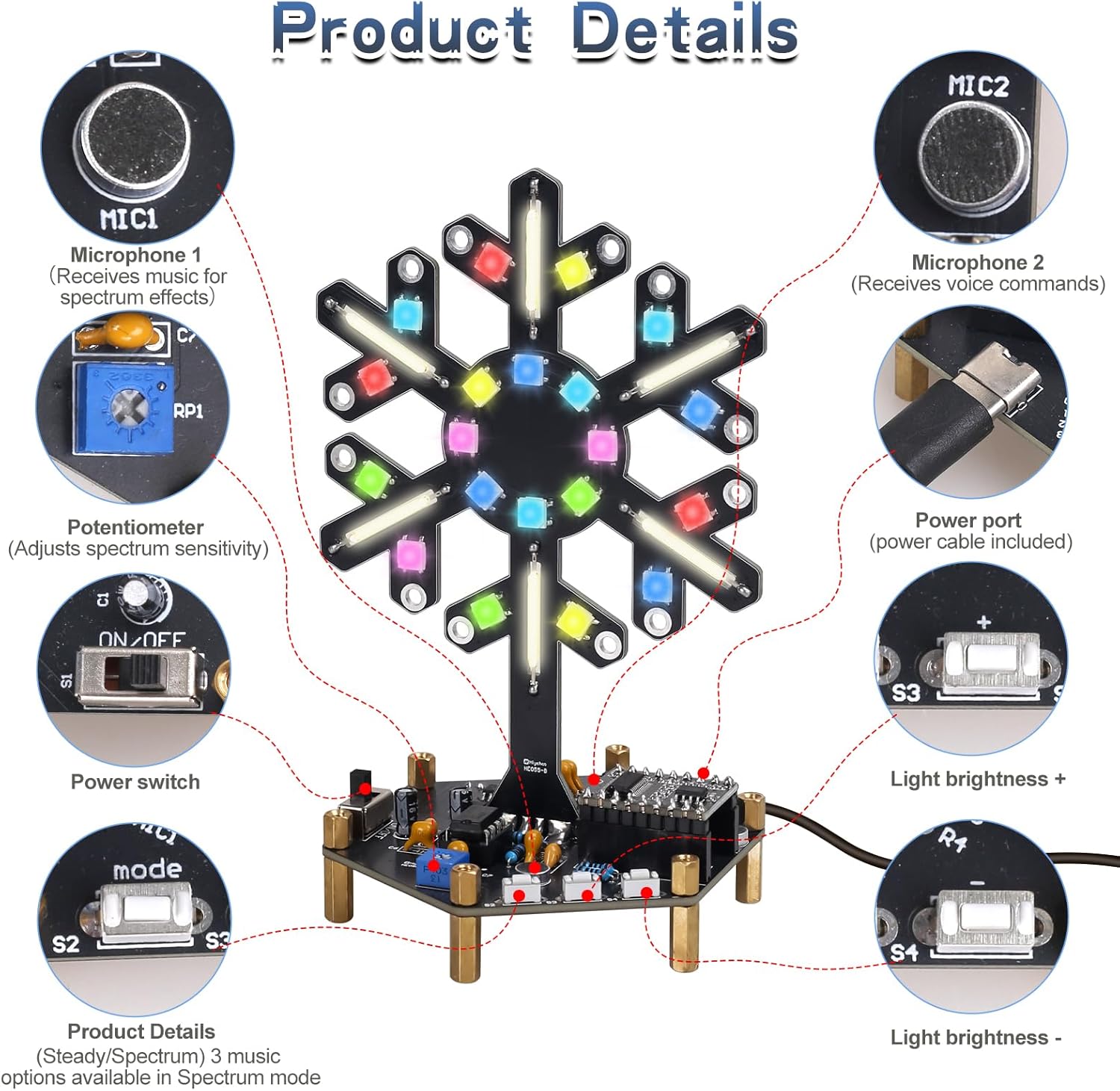 Voice Control Spectrum Light S - đánh giá và giá Electronics Home Gadgets