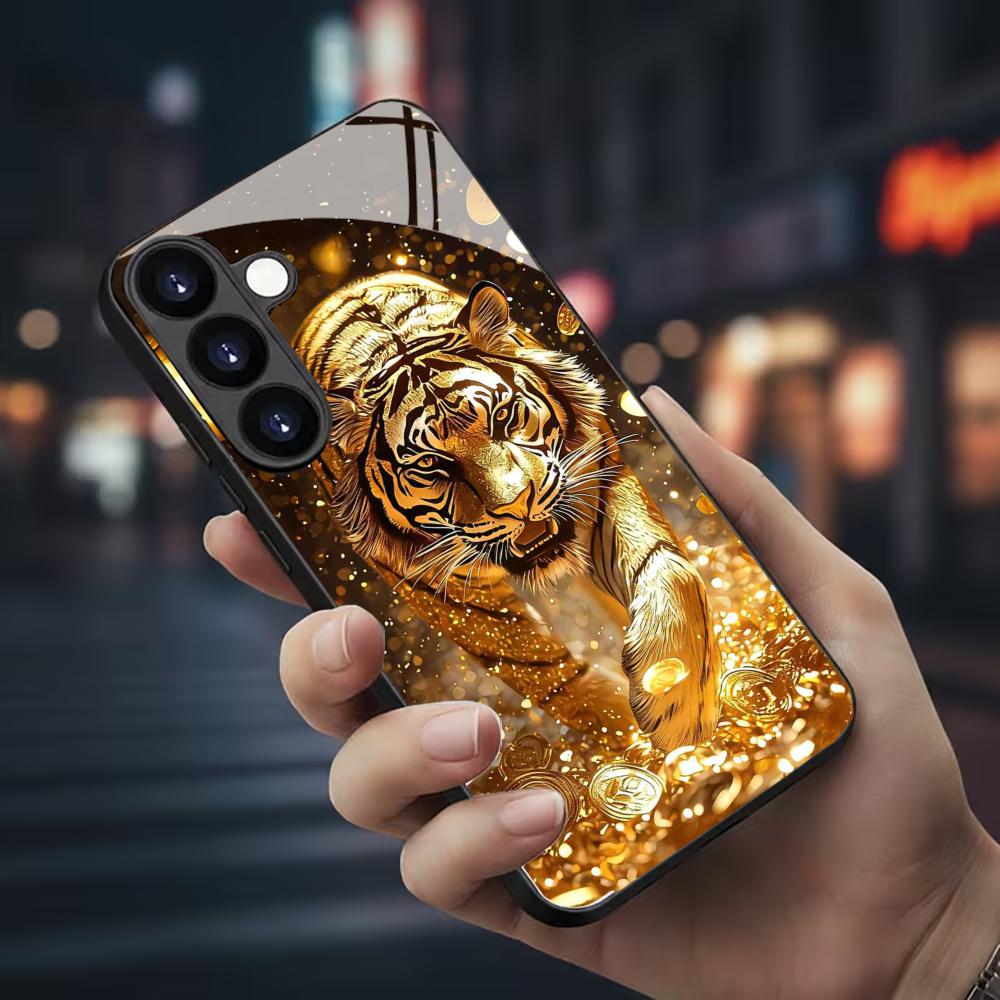 Tiger pattern glass Phone Case - đánh giá và giá Samsung Galaxy S24