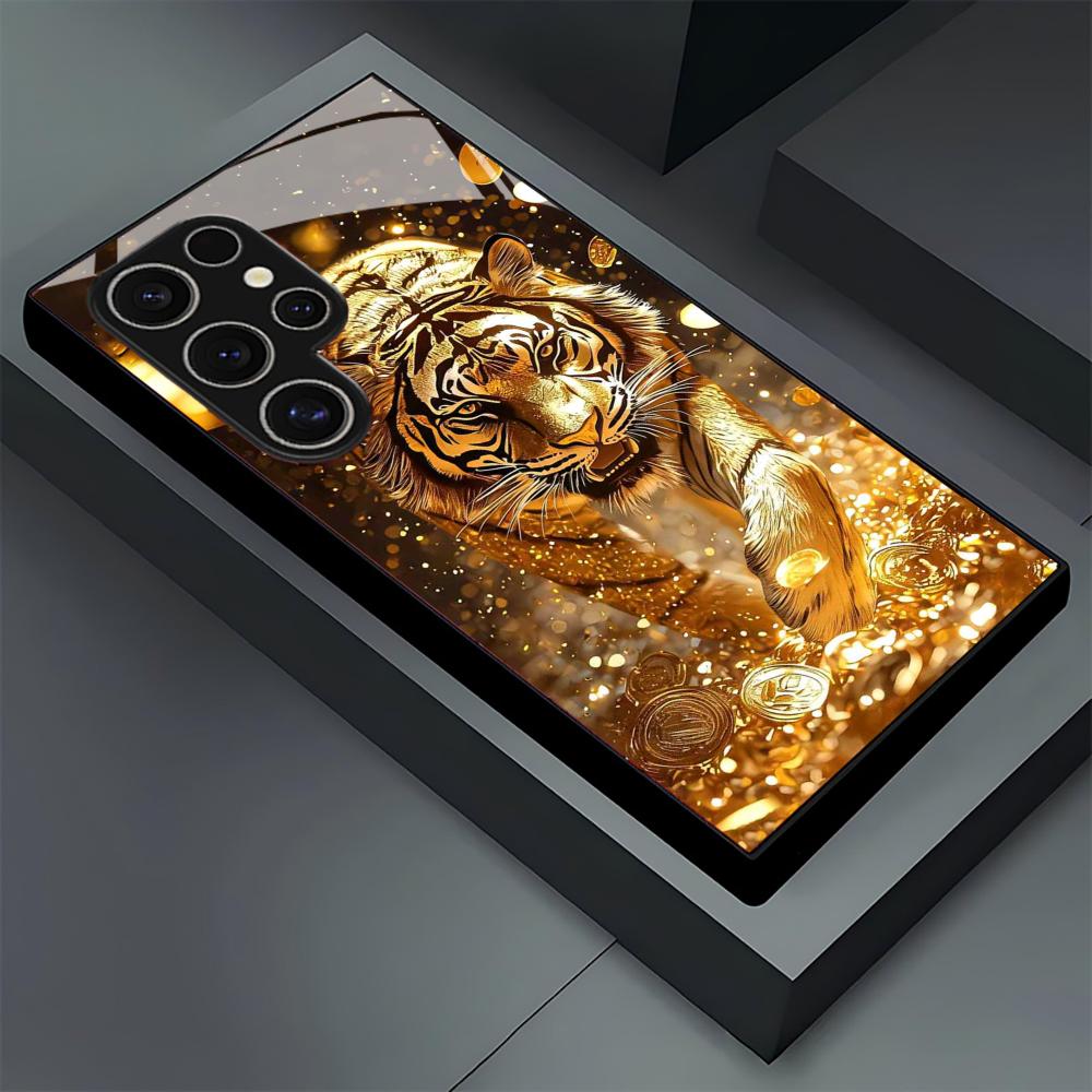 Tiger pattern glass Phone Case - đánh giá và giá Samsung Galaxy S24